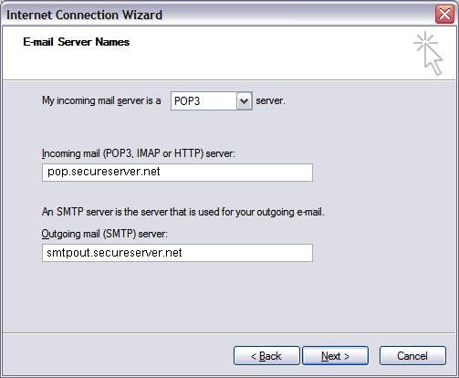 OutlookExpress at Email Address Store